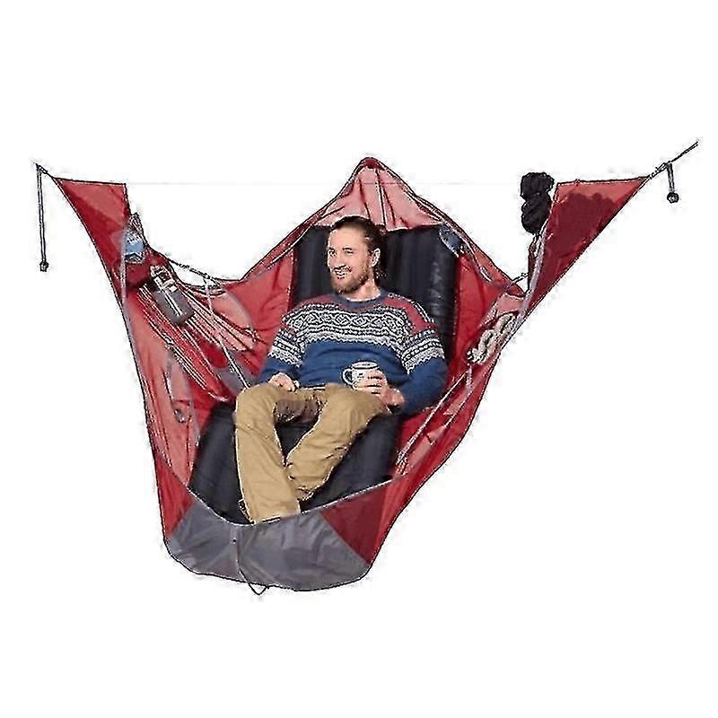 Outdoor camping hammock with mosquito net hanging bed portable high strength swing