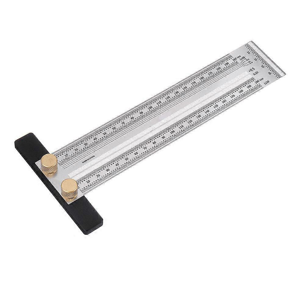 Precision Stainless Steel T Ruler For Woodworking - Marking & Measuring Tool