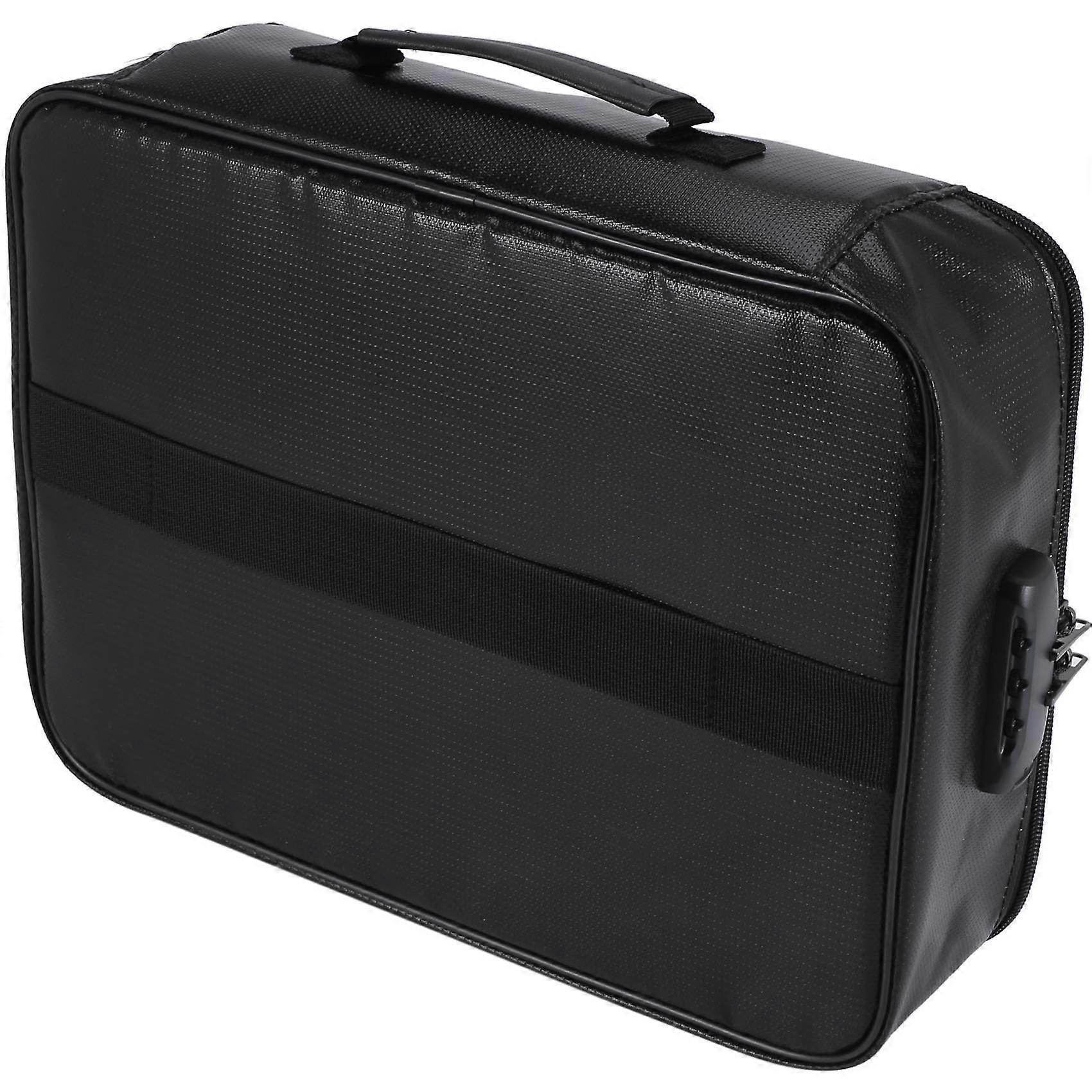 Fireproof Document Storage Lock Bag,Carry Wallet,Multi-Layer Portable Document Storage,Suitable for