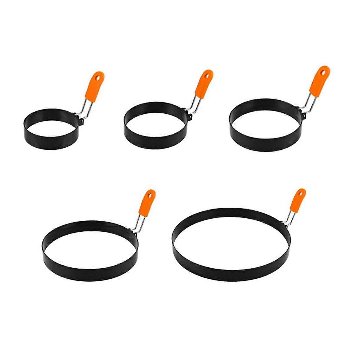 High-Grade Egg Ring 3.5-Inch 5-Piece Set, Fried Egg Ring Mold, Non-Stick Fried Egg Muffin Machine