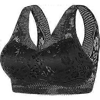 "Anti-doorzakkende beha voor dames Houdingscorrigerende beha Ademende push-up beha's XX-Large Zwart