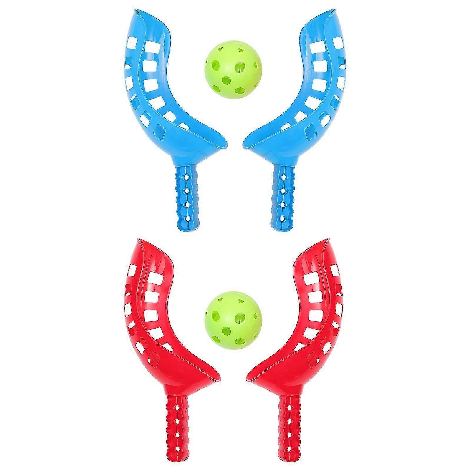 2 Sets of Two-player Toss Game Toy Children Outdoor Catching Balls Plaything
