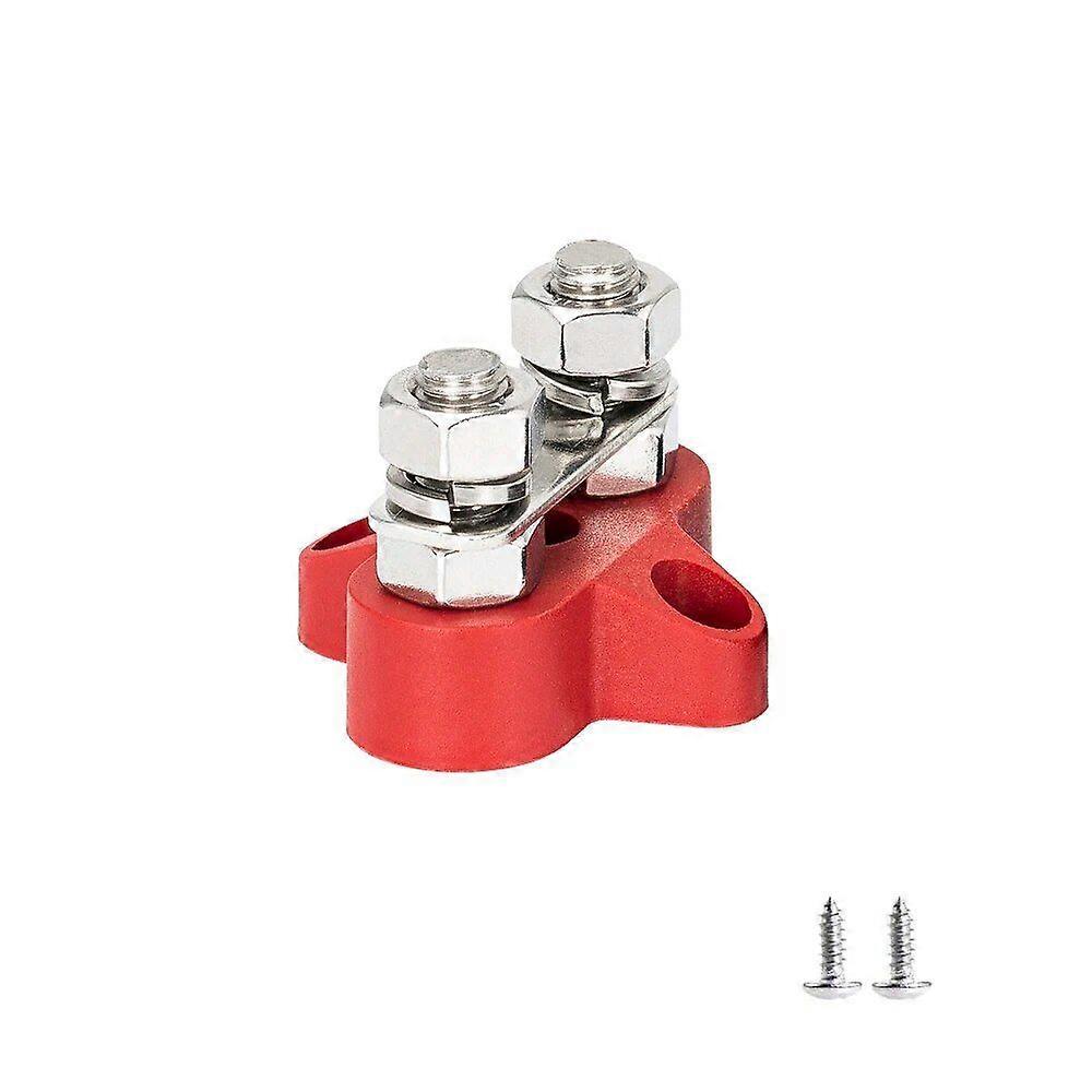 5/16\" Terminal Block Studs M8 48V Junction Block Bus Bar Insulated Dual Heavy Duty Power Distribution Stud Positive Negative RV