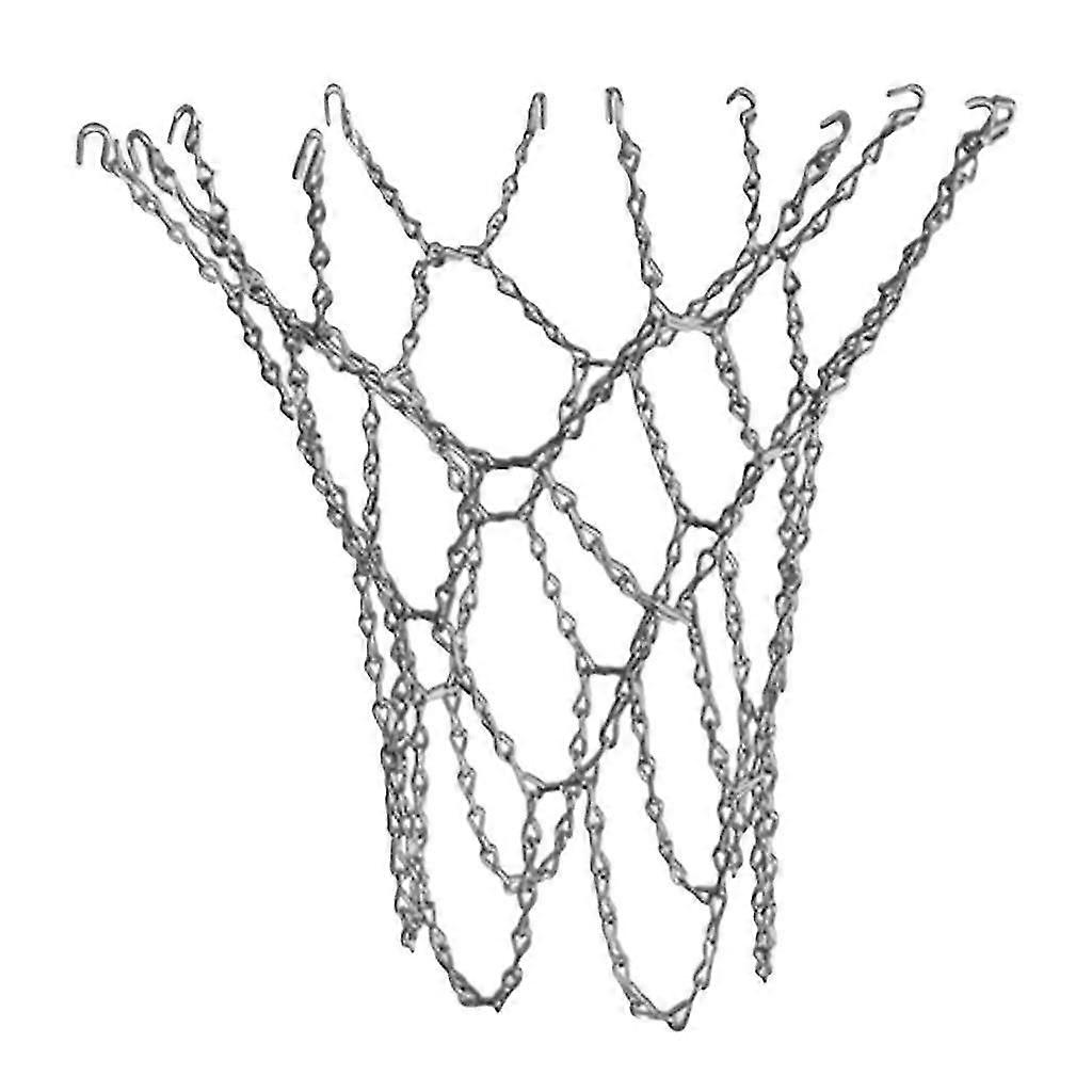 12-Loop Basketball Net Zinc Plated Steel Indoor Outdoor Rim Loop Golden