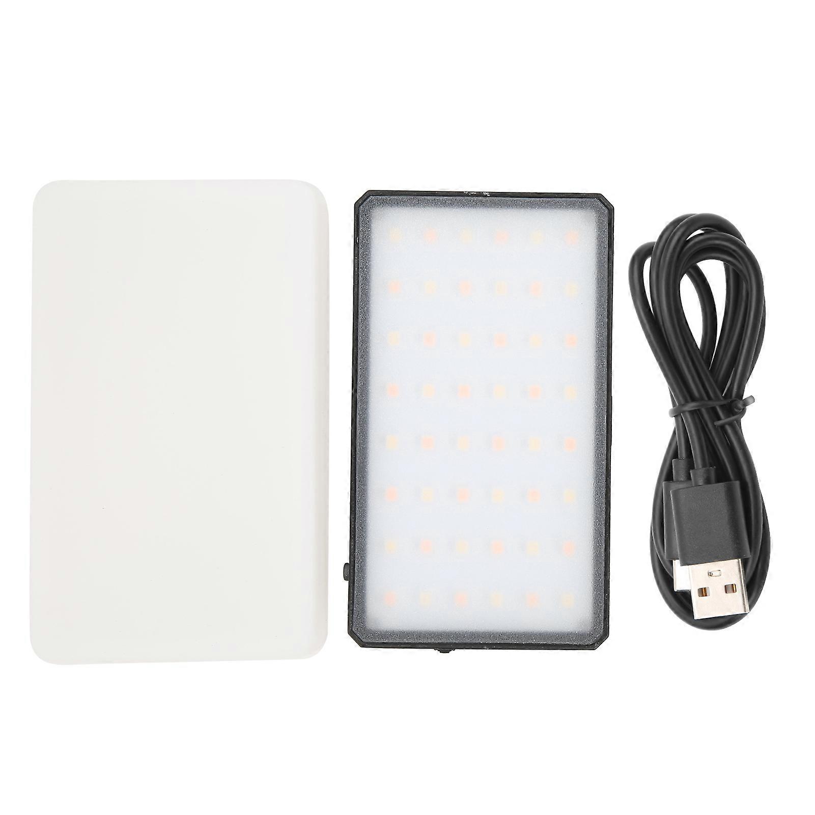 Mini LED Camera Fill Light - 3000‑6500K Rechargeable Photography Light with Diffuser