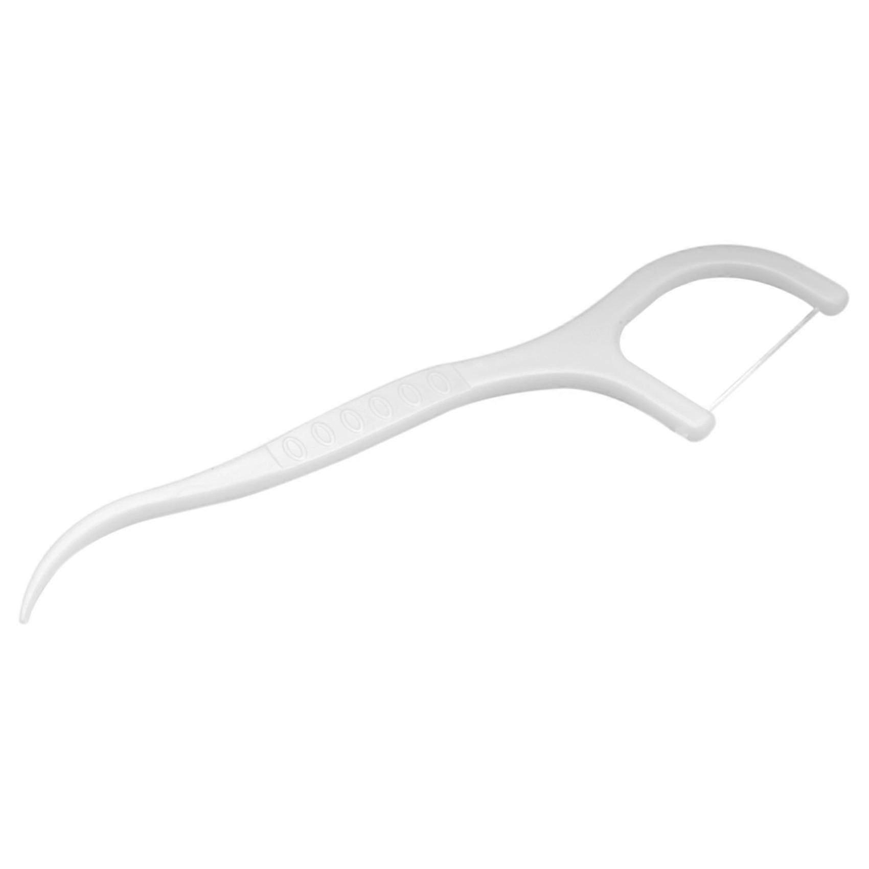 Jetable 50pcs Dents Clean Care Floss Thread Dental Flosser Plastic Tooth Picks