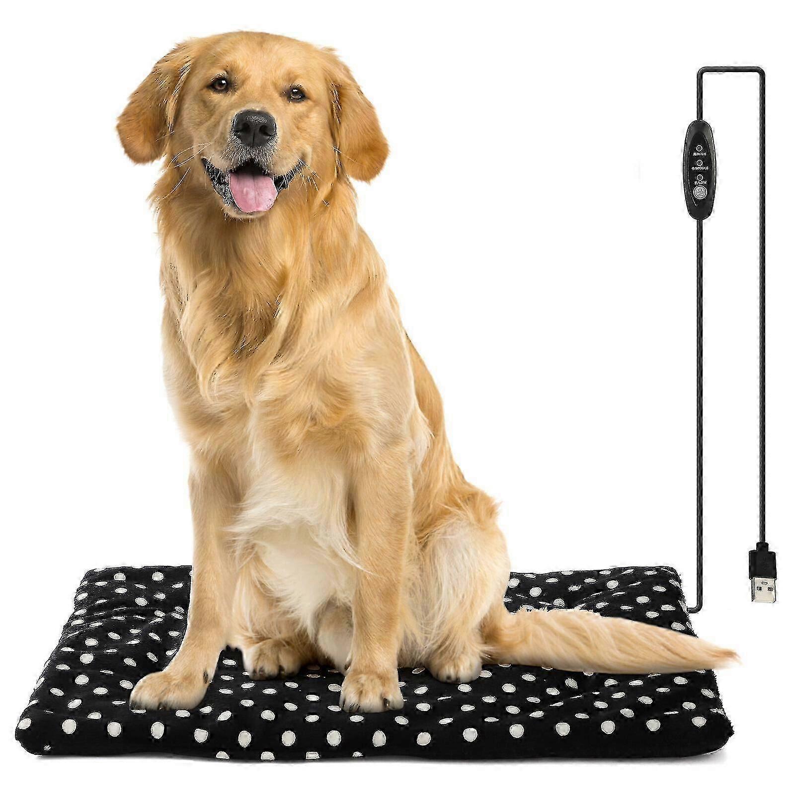 Coussin chauffant ajustable pour chiens et chats - Tapis antidérapant à température contrôlée pour les Warmth_CJE6 d’hiver