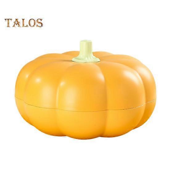 Pumpkin Snack Holder Halloween Divided Serving Tray with Lid 3 Compartments Fork Storage Easy to Clean Serving Container for Fruits Nuts Candies