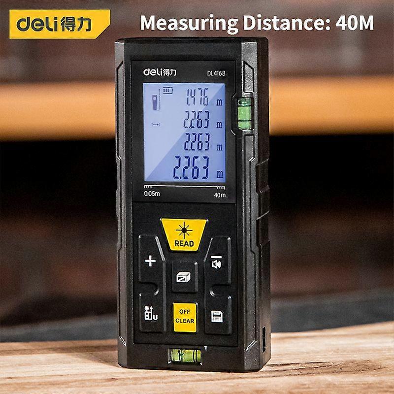 Xiaomi Deli 40m 80m Trena Laser Tape Measure Ruler Rangefinder Digital Laser Distance profession Meter Measure Range Finder Tool