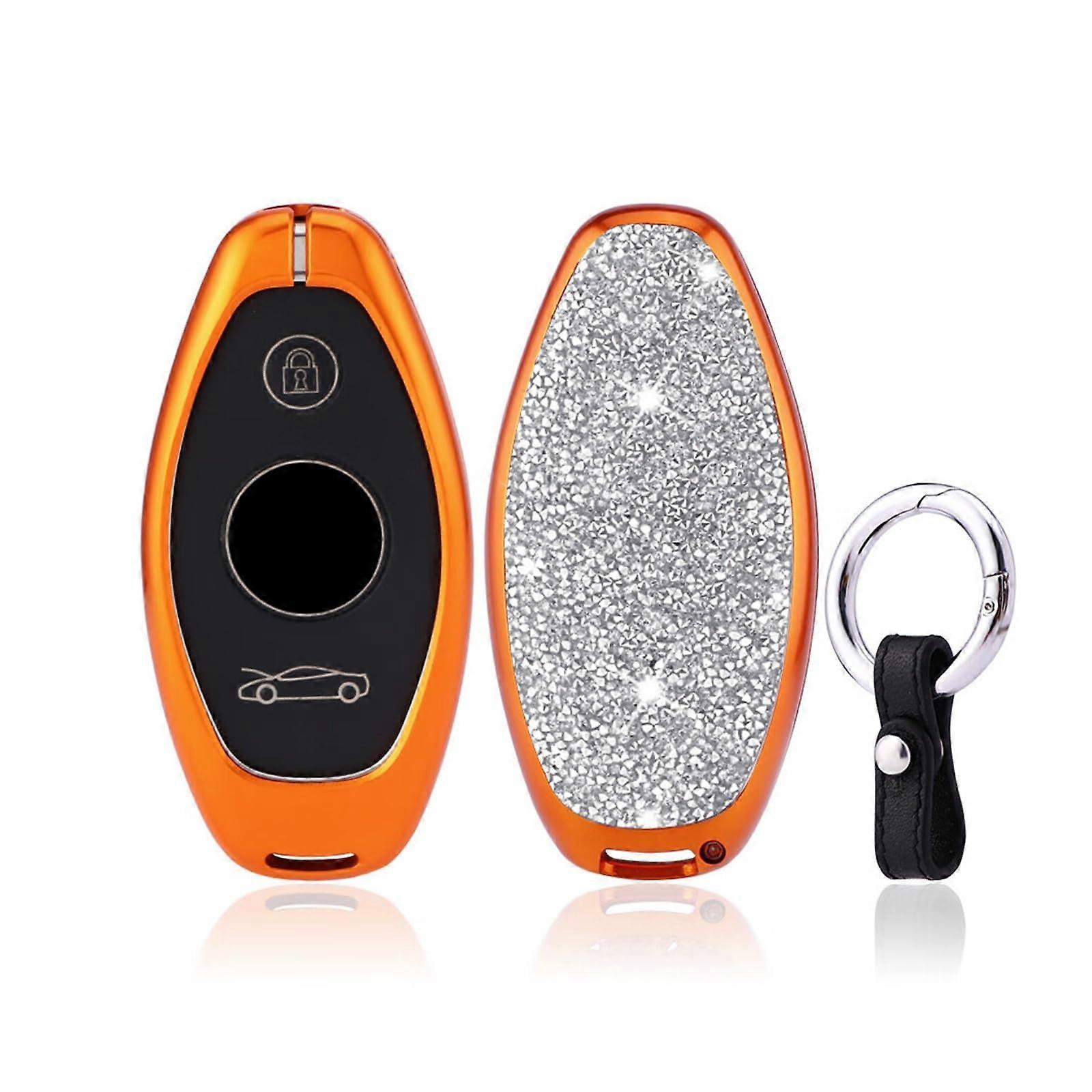 Aluminium Alloy Car Key Case Cover Fob For McLaren 720S 570S GT 600LT Compatible Remote Protector Gold Red Silver