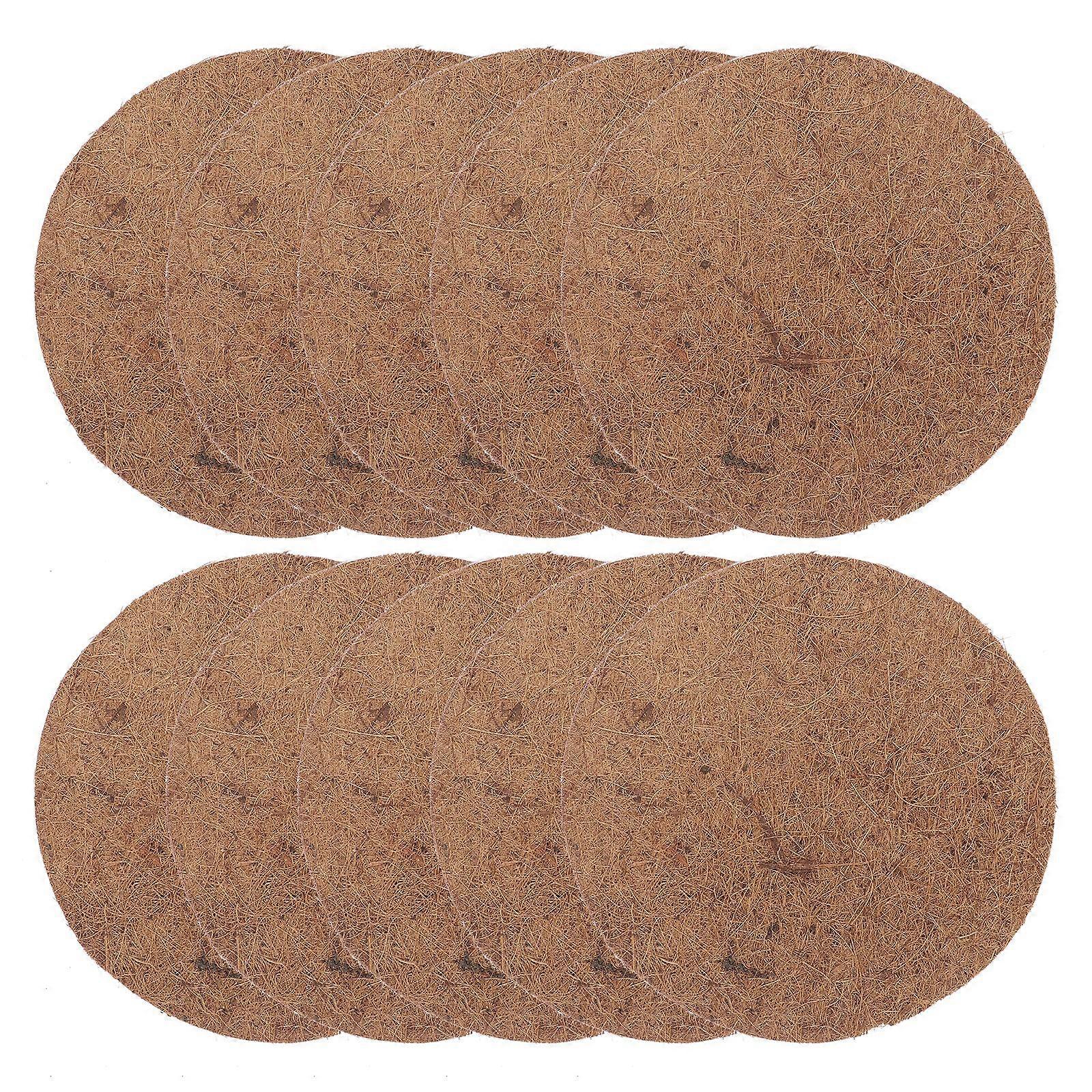 10Pcs Simple Pigeon Nest Mats Natural Palm Pet Pads Practical Bird Nest Mats