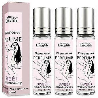 1-3 piezas de perfume de feromonas para mujeres, Collagen Boost Anti-aging Daily Serum roll-on roll-on pheromone infundido perfume colonia de perfume para mujeres para atraer