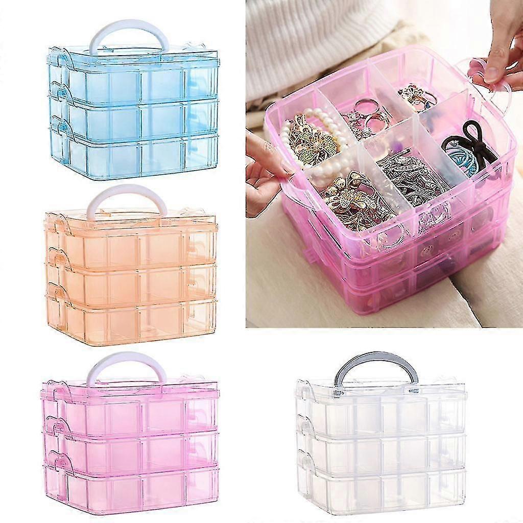 Jewelry Izer Removable Grids For Tiny Bead Art Diy Crafts Trinket Tackle