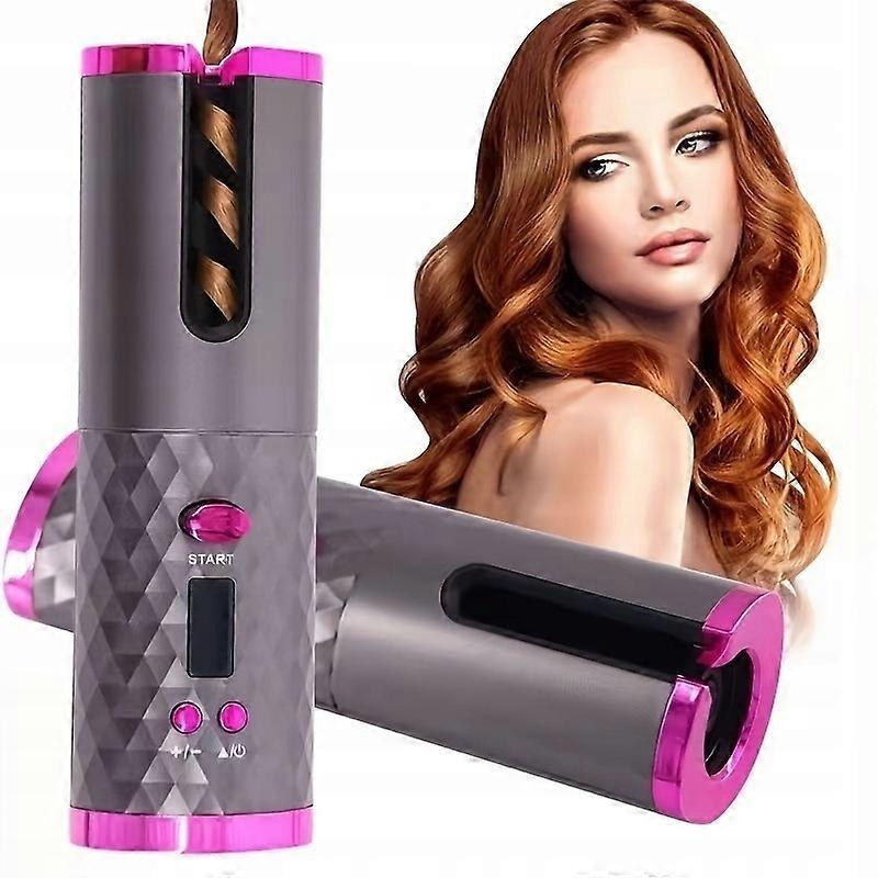 Lcd Cordless Automatic Hair Curler