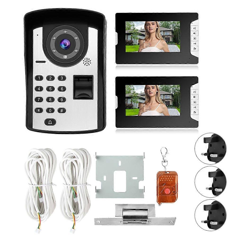 Smart Video Doorbell - 7" HD LCD, Adjustable Features, Hands-Free Intercom, Durable Design