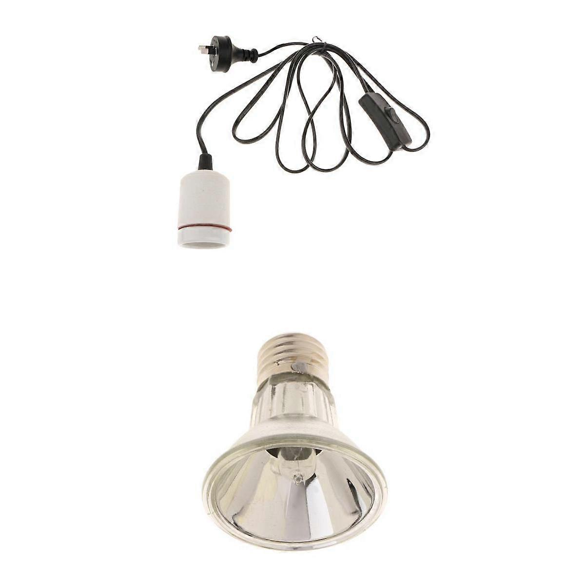 220V E27 Reptile Daylight Heating Lamp Full Spectrum UVA UVB Light-AU