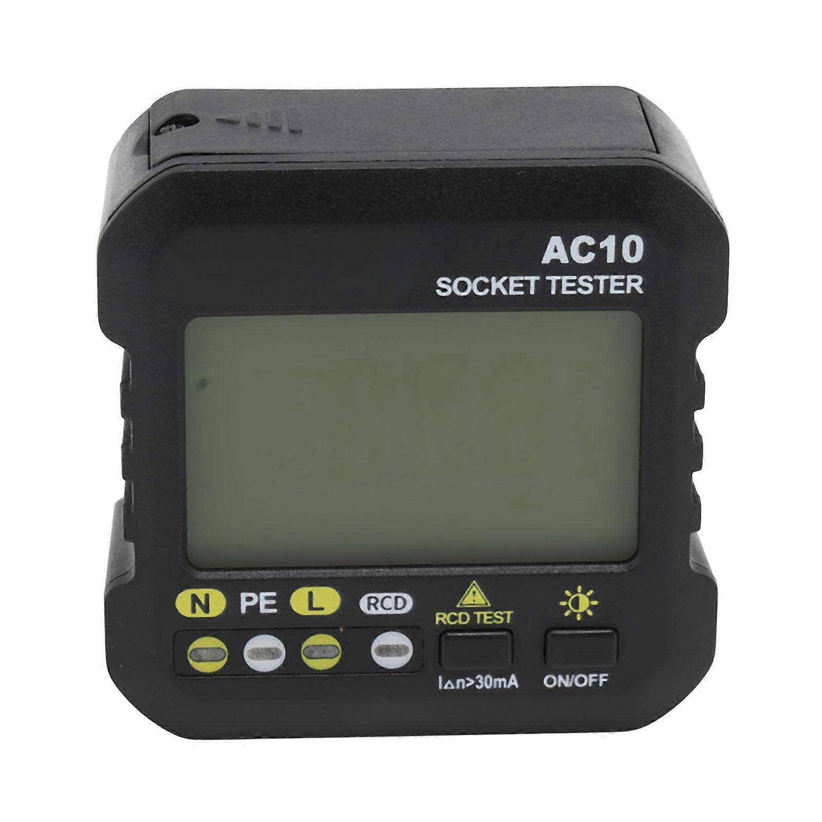 Socket Tester Checker Electrical Outlet Receptacle Detector LED Display for Home