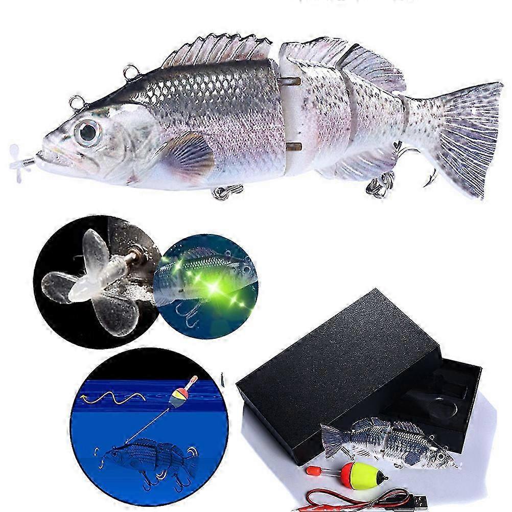 إغراء الصيد الآلي للسباحة الكهربائية ، USB شحن طعم السباحة