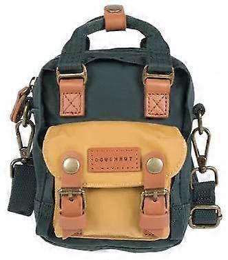 Doughnut Macaroon Tiny Crossbody Bag - Slate Green/Yellow