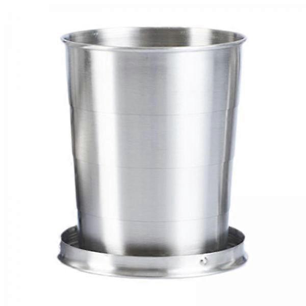 5x tazza pieghevole tazza portatile in acciaio inossidabile tazza telescopica solida in acciaio inossidabile