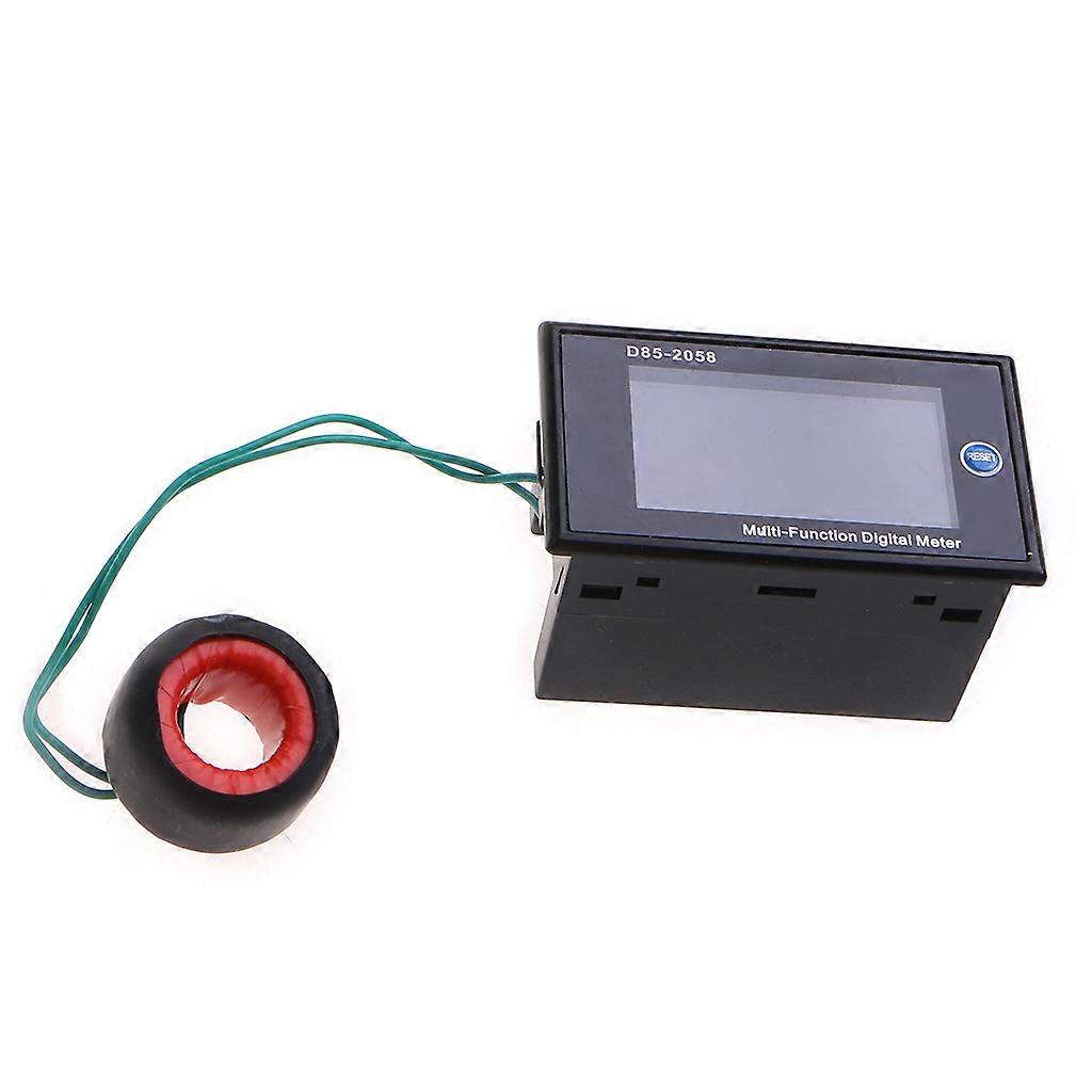 D85-2058 Single-phase Digital LCD AC Panel Meter Voltage Current Frequency Power Monitor