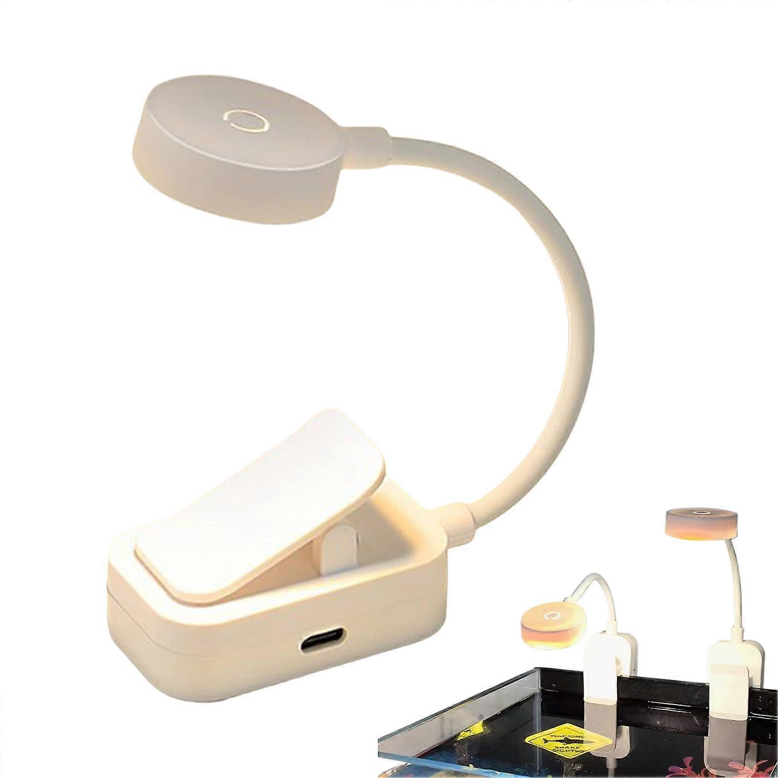 Clip on Lamp, Clip on Reading Light Book Light on Clip Multifunctional Lighting with 3 Color Temperatures, Adjustable Brightness
