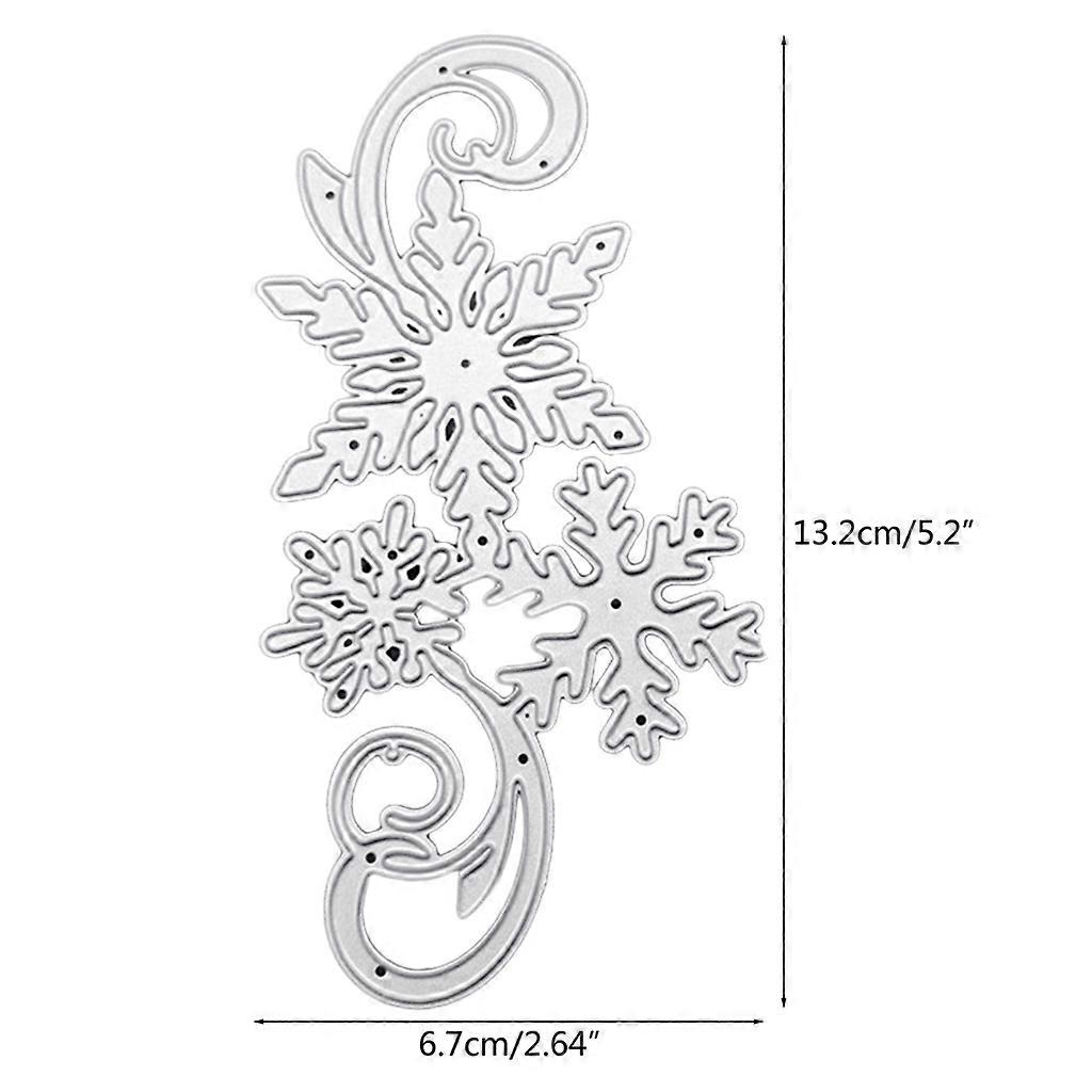 من أجل الإبداعية ندفة الثلج قطع المعادن يموت عيد الميلاد موضوع النقش قالب لديي سكرابوكينغ يوميات الزخارف