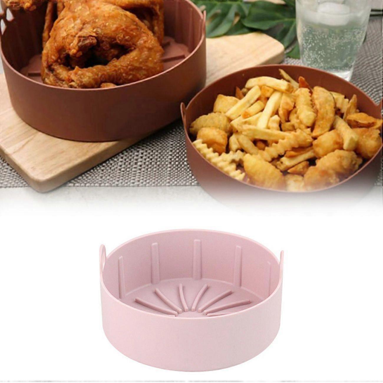Non-Stick Silicone Pot Multifunctional Air Fryers Bread Fried Baking Tray