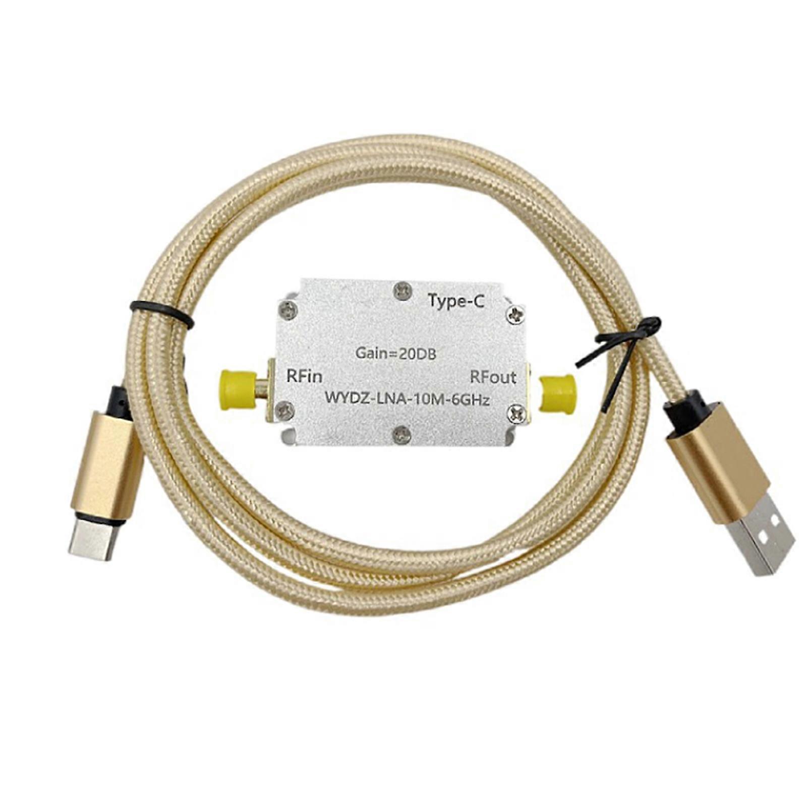 LNA 10Mhz-6GHz High Flatness Amplifier 20DB RF Signal RF Amplifier Receiver for Software Radio FM Radio Accessories