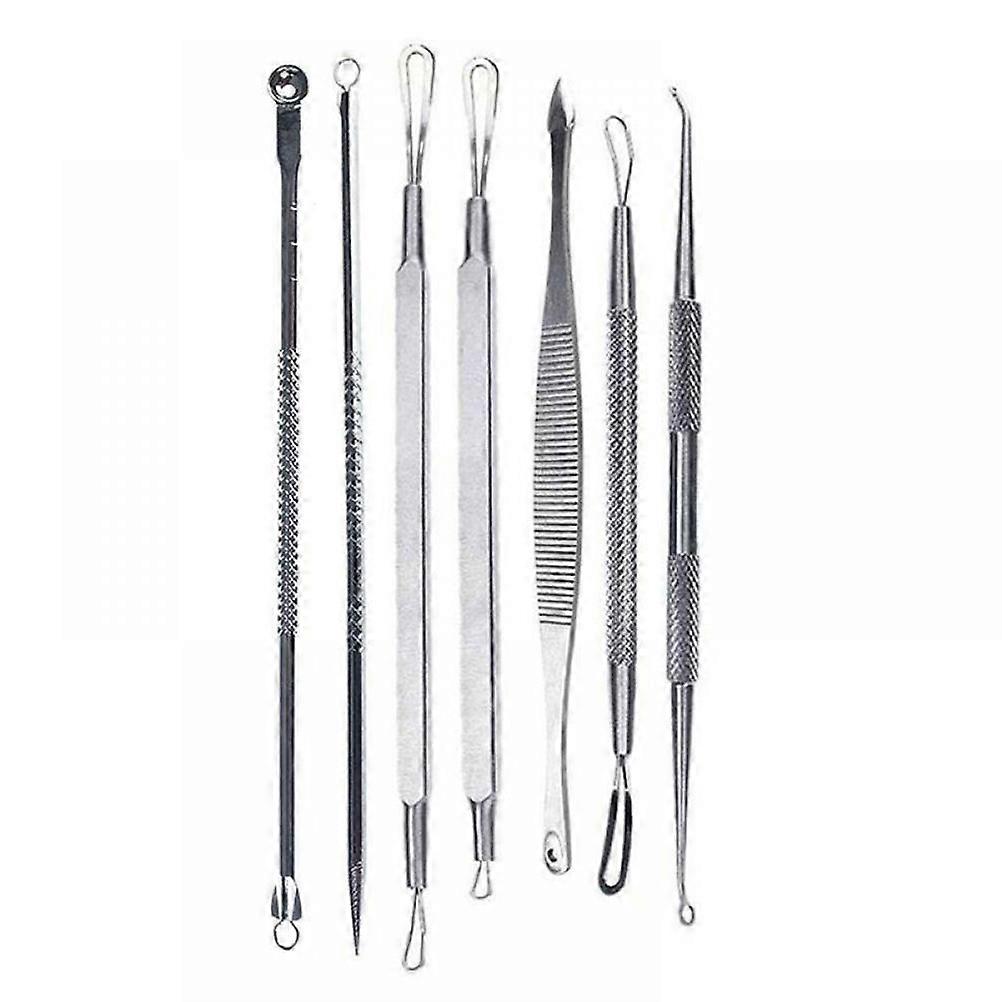 Facial Impurity Extractor Kit, 7pc Instruments for Pimple and Blemish