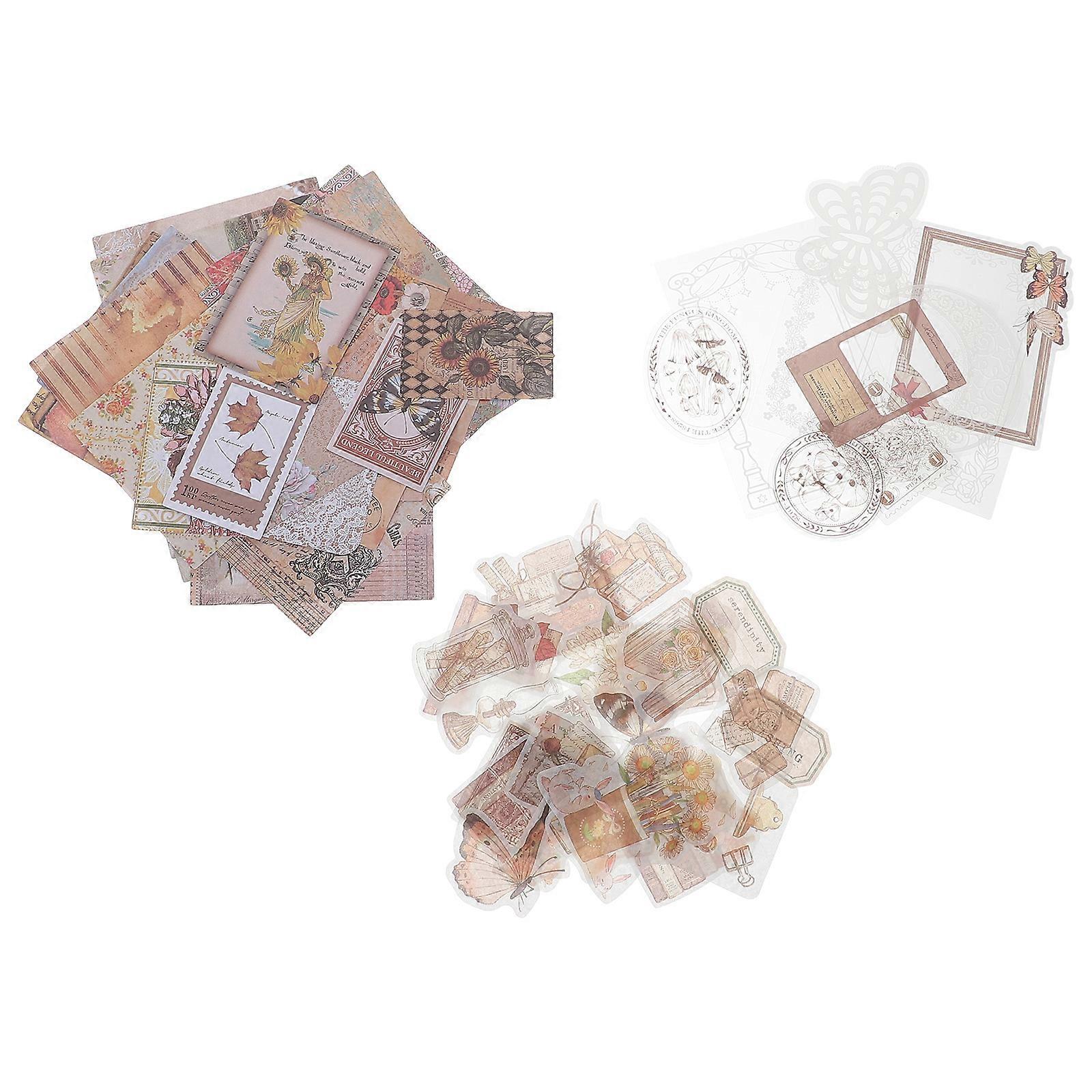 1 set of DIY Scrapbook Stickers Notebook Sticker Handbook Decal Journal Papers