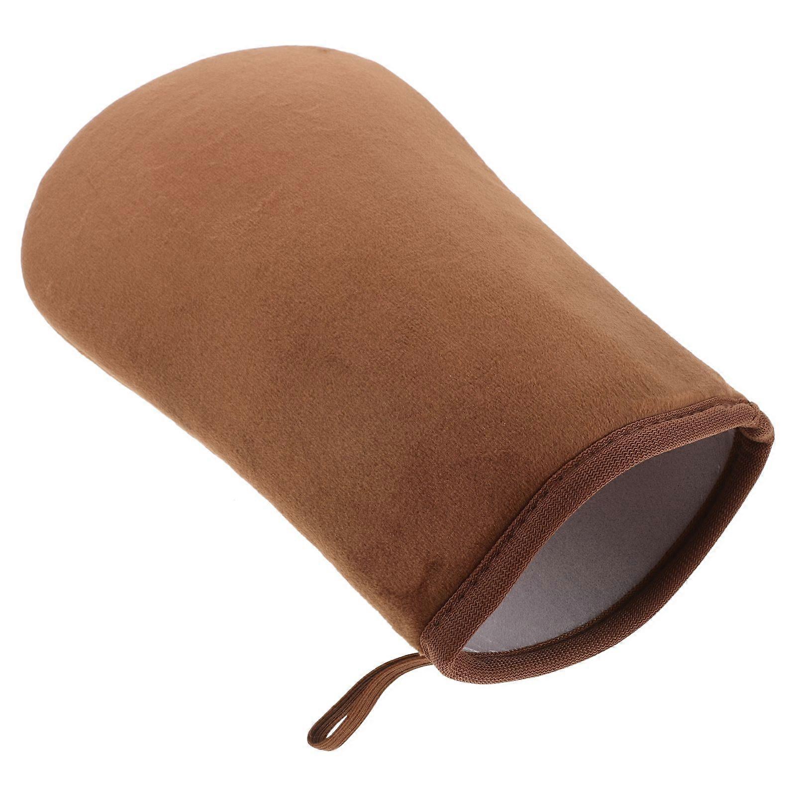 Self Tanning Mitt - Tanning Glove No Sun Exposure Needed For Applying Body Lotion Soft Flocked Material
