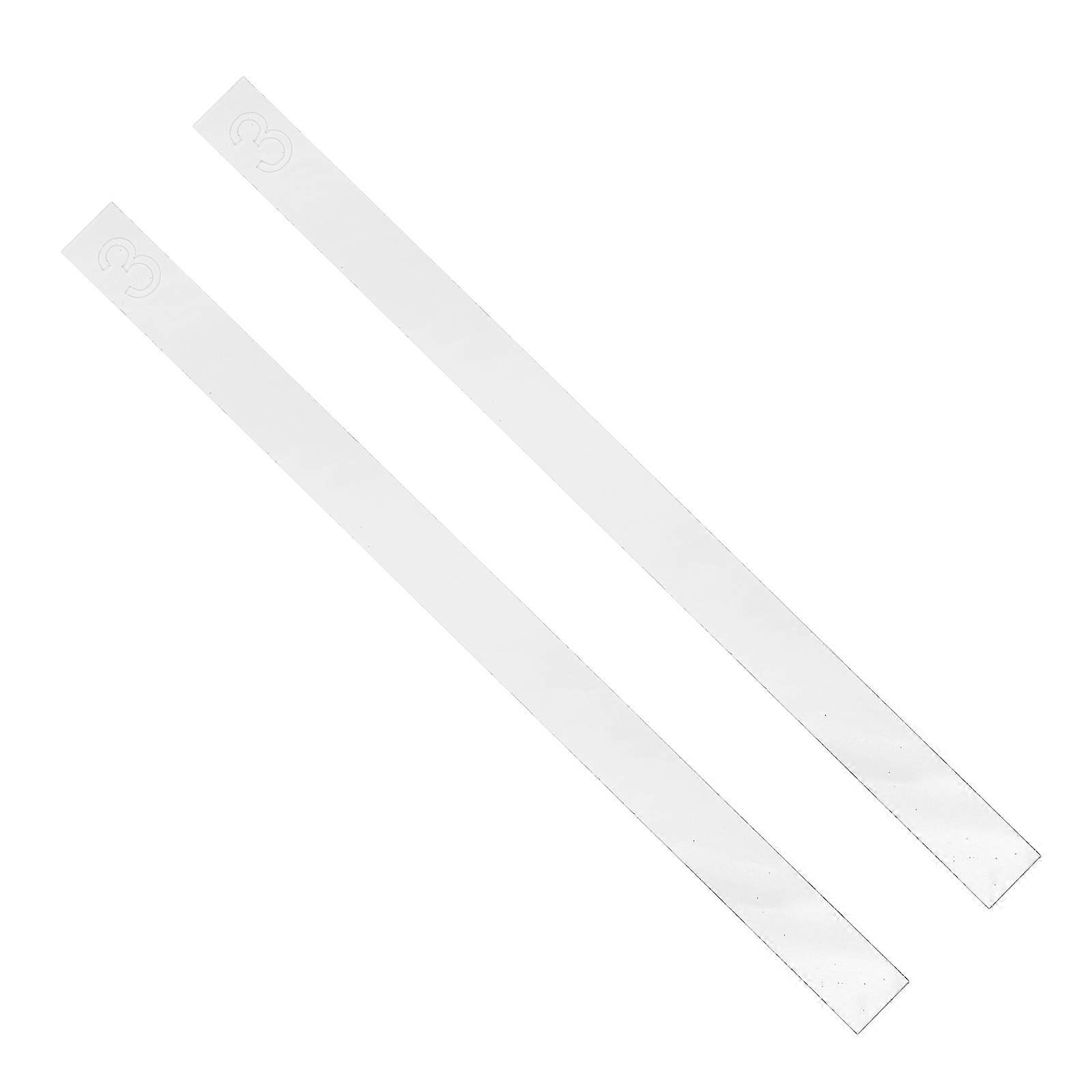 Acrylic Dough Thickness Ruler Set 2pcs for Baking, Cookies, Fondant & Precise Measurement Tools for Home or Professional Use