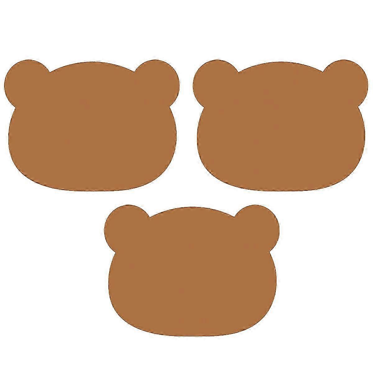 3ソリッドカラー滑り止め洗えるプレースマット - ホテル&家庭用断熱コースターStyle6288