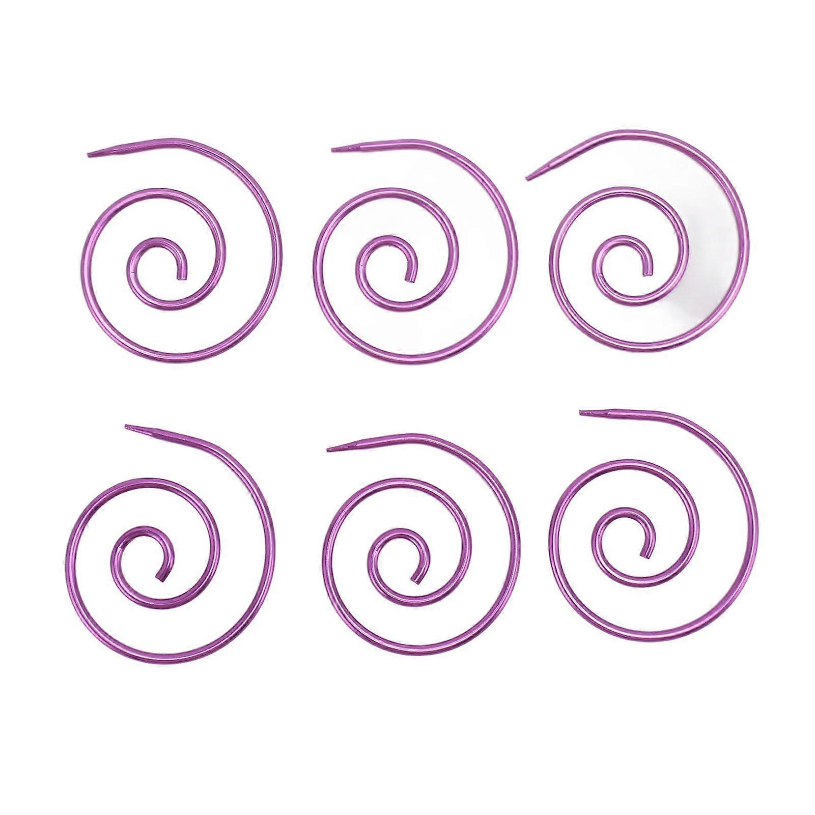 2025 Latest Model  6Pcs Spiral Cable Knitting Needle Multifunction Metal