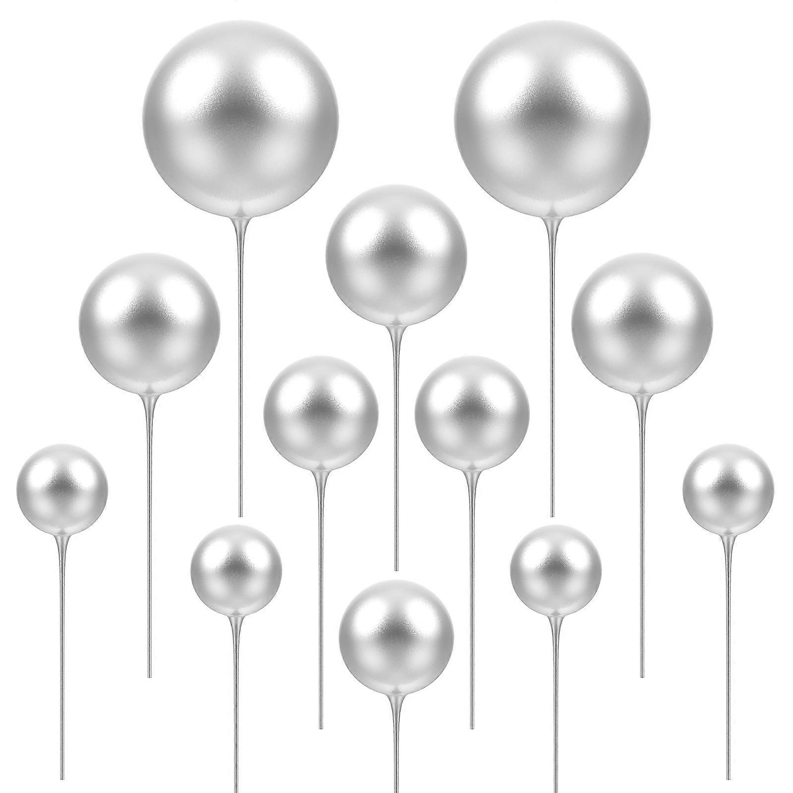 Ball Shape Cake Ornaments, Versatile Cupcake Toppers for Event Decorations