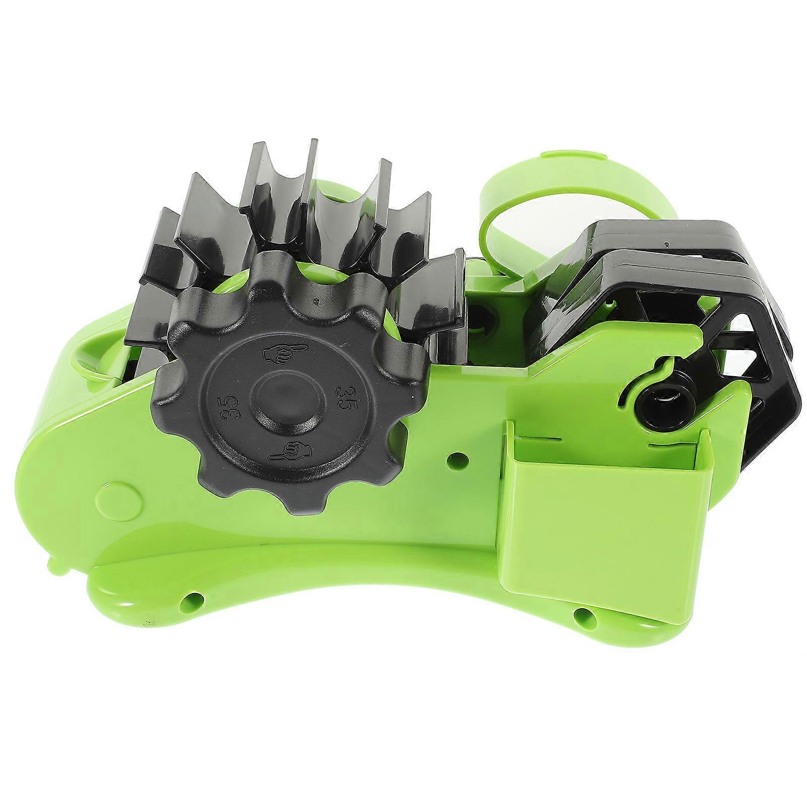 Convenient Tape Dispenser Tape Cutting Manual Packaging Portable Use Green 22.00X11.00X13.00CM Rectangular Multipurpose Design Art Projects 1Pcs