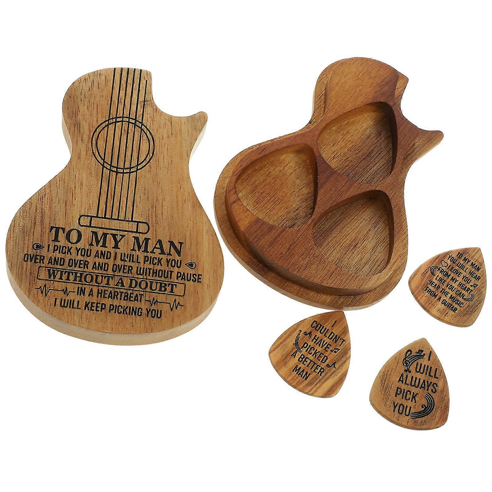 Guitar Picks Storage Box – Lightweight Durable Case for Organizing Picks, Includes Holder and Plectrum Case