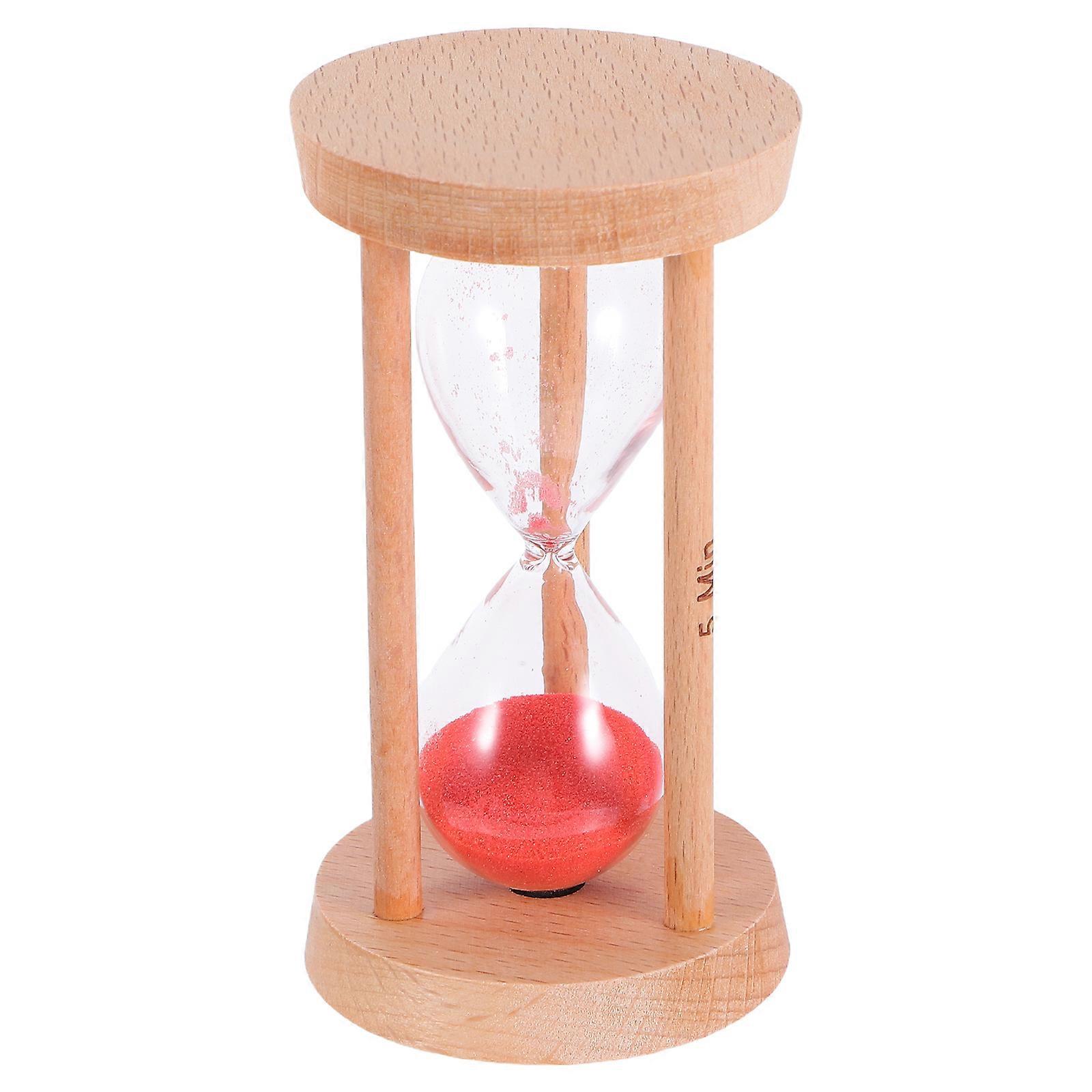 Wood Sand Timer For Games Classroom Kitchen Decorative .00X4.80X4.80CM Time Management Aid 1Pack