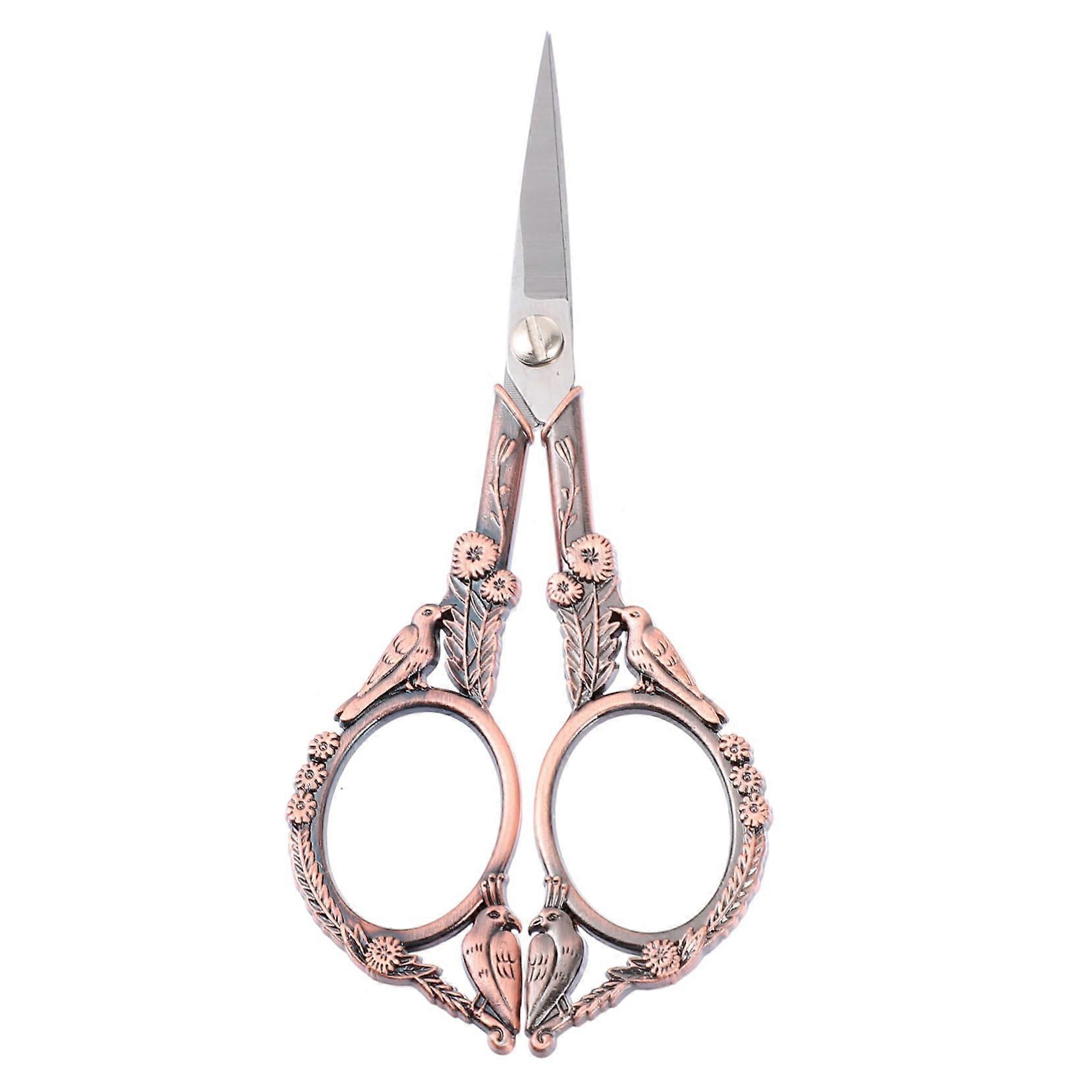 Retro Design Sewing Scissors for Embroidery, Handmade Projects - Compact, Durable, Precision Cutting for Fabrics and Threads