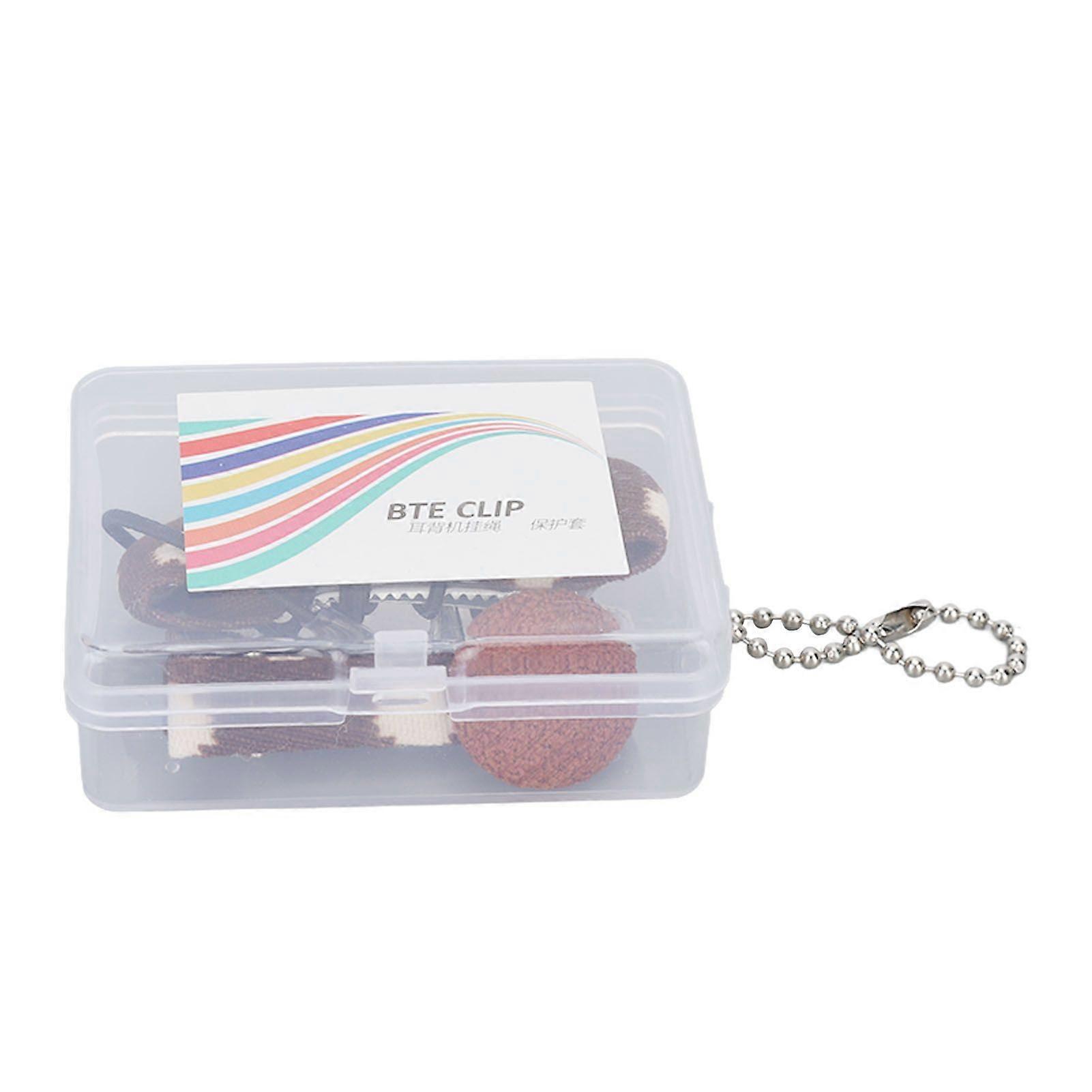 2025 Latest Model Hearing Aids Clip Single Fixation Ring Coffee Bowknot Shaped...