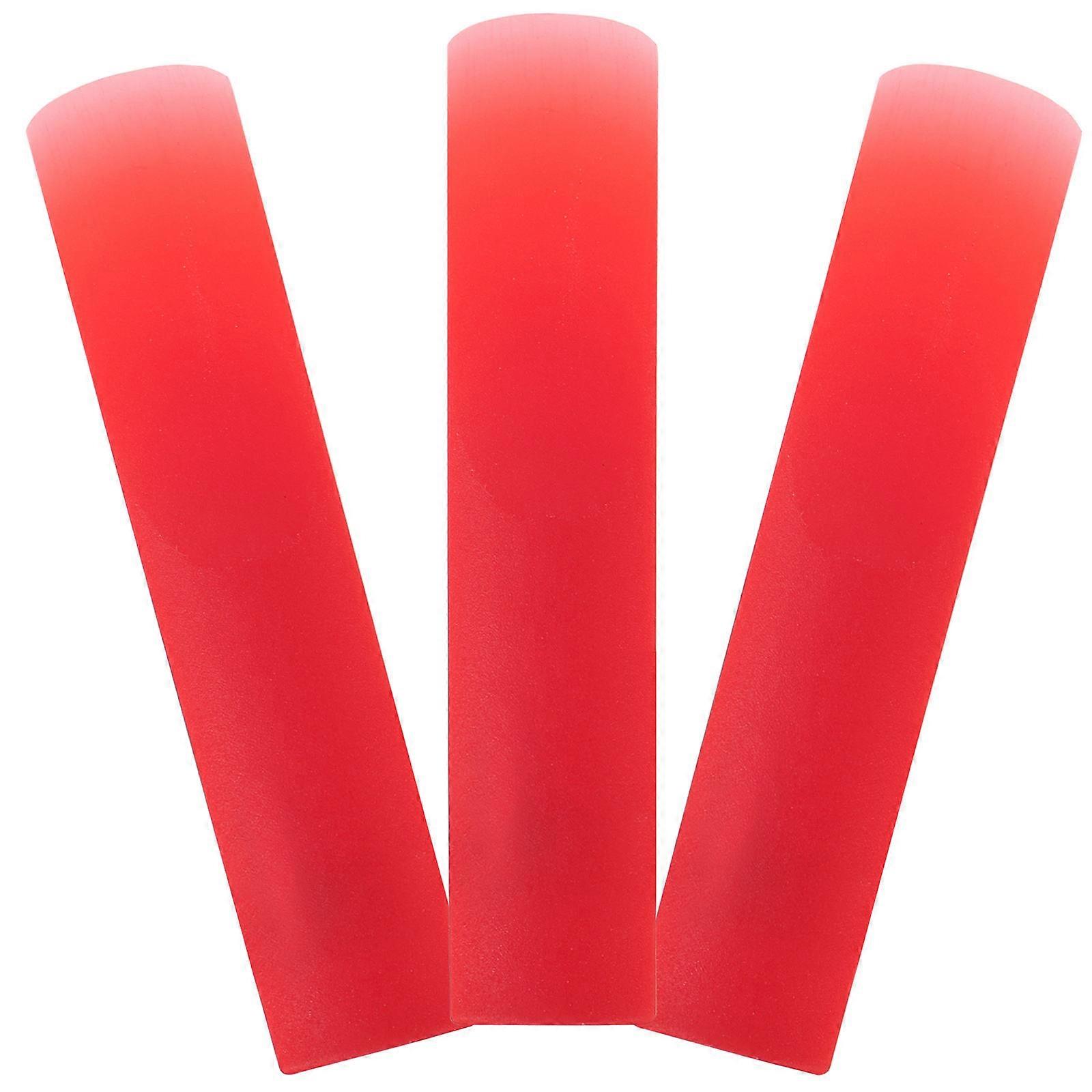 Clarinet Accessories Resin Reeds Stable Performance Outdoor Use 7.9x1.4x0.25cm 3Pcs