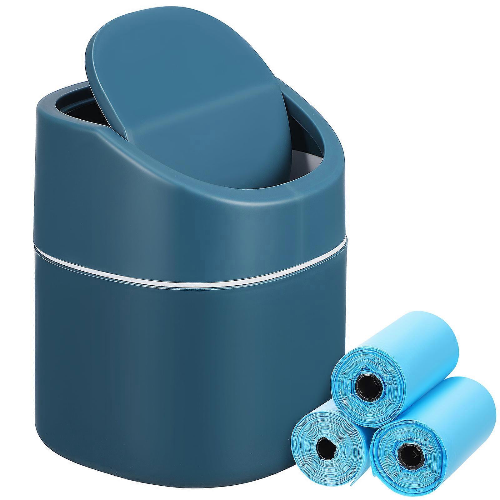 Small Wastebasket Mini Waste Basket For Study Area Modern Design ABS Material 1Set