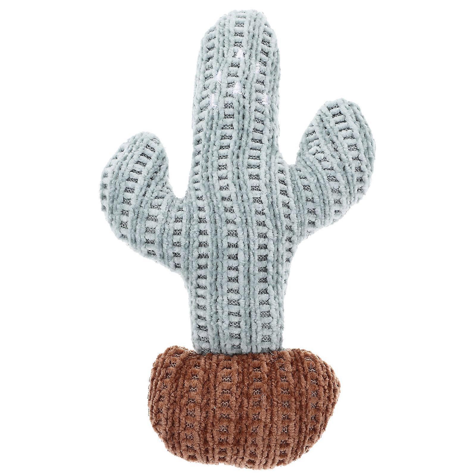 Cat Chew Toys For Teething Interactive Plush Catnip Toy Pet Cat Toy Indoor Play Sky-Blue 9x2x14cm 1Set