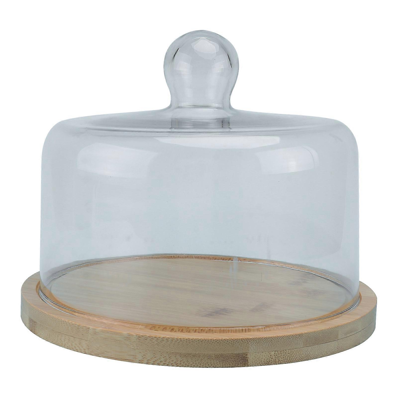 Serving Dish With Cover Pastry Tray For Adults Food Display In Khaki 20x17cm 1 Set