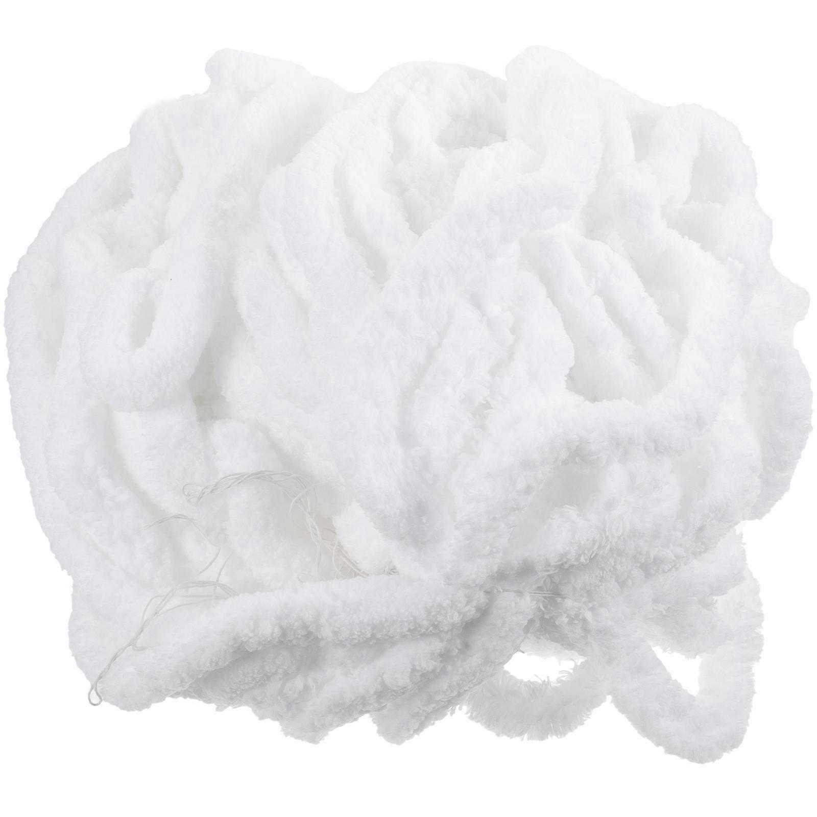 Knitting Yarn Scarf Handcrafts Craft Yarns Skilled Knitters DIY Projects White Acrylic Fiber Finger Knitting 1 Roll