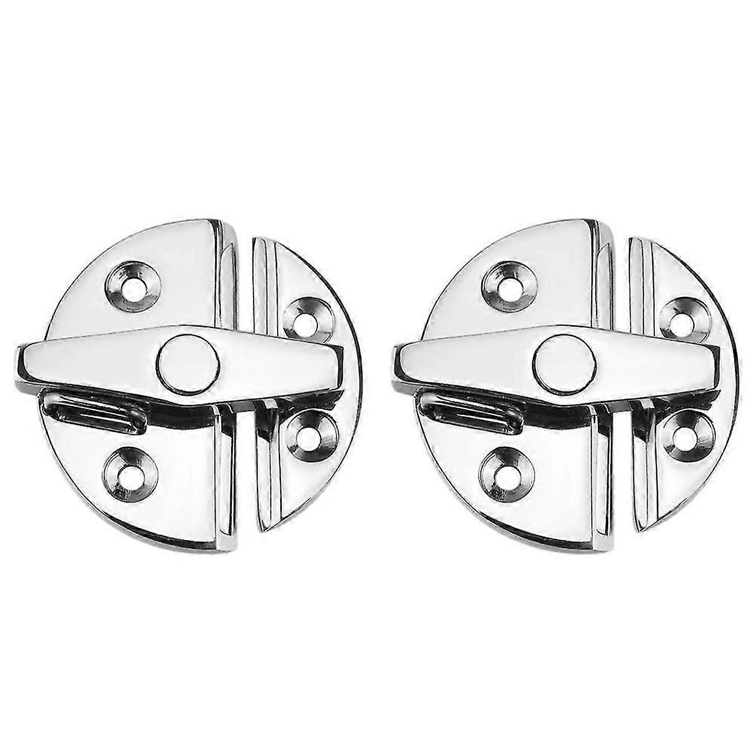 2PCS Marine Stainless Steel 316 Boat Door Cabinet Hatch Round Turn Button Twist Catch Latch Marine H