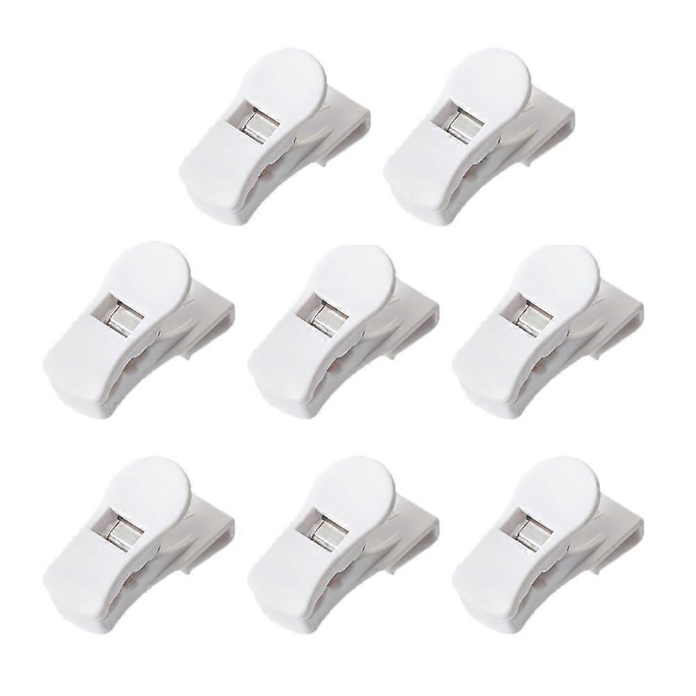 Refrigerator Classifying Clip Fridge Side Door Organizing Freezer Space-saving White 4.5X2X2cm 8Pcs
