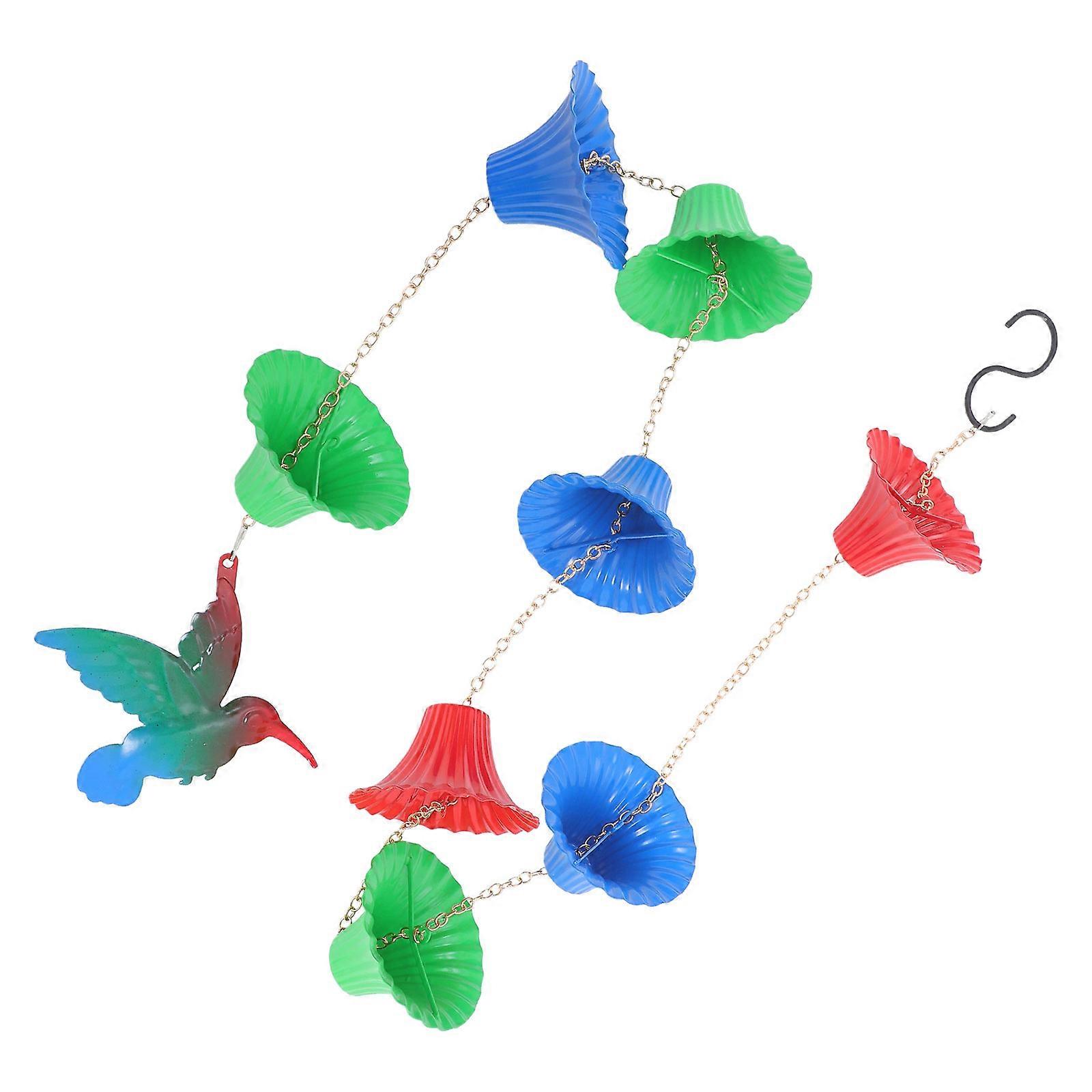 Rain Chain Replacement Downspout Flower Basket Rain Chain Water Guidance Garden Decoration Assorted Color 142.00X8.30X8.30CM 1Pack