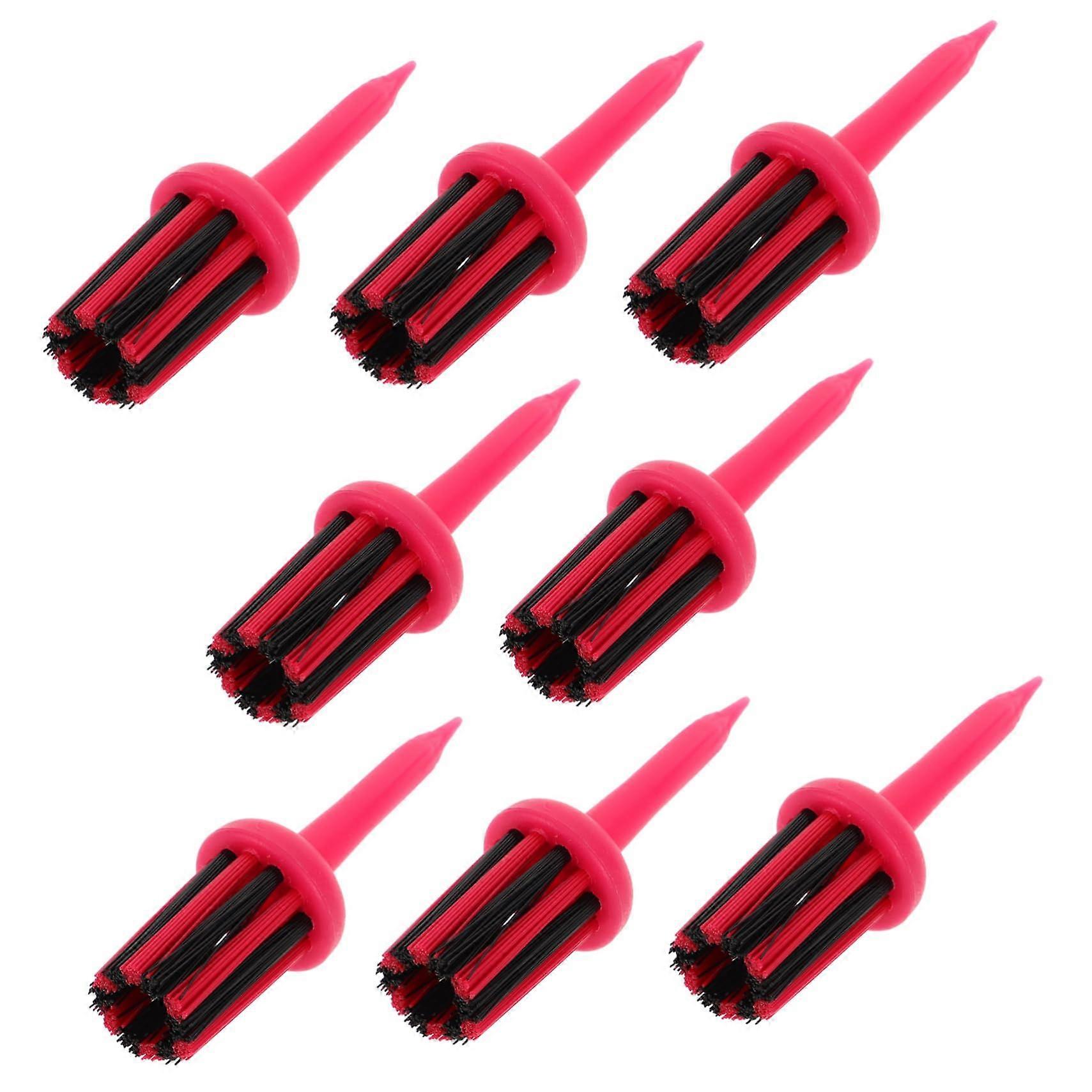 Golf Tack Seat 8 Pieces Golf Tees Brush Durable Driving Range Tee Set for Improved Space Retention and Performance